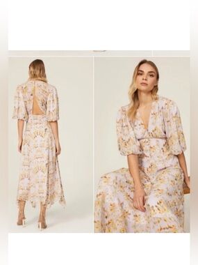 NWT ALL SAINTS Aspen Momo Dress Midi Lavender 6 MSRP $329